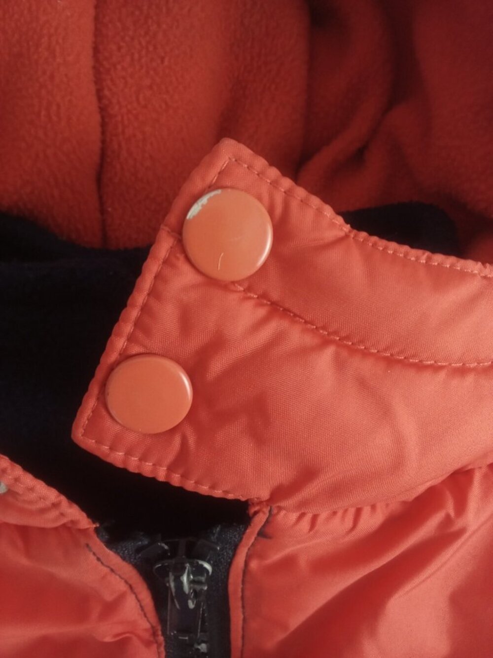 Boys Disney Tigger Coat Jacket Size 18 months Navy Orange With Hood - Picture 10 of 14